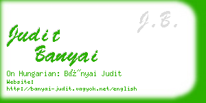 judit banyai business card